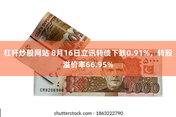 杠杆炒股网站 8月16日立讯转债下跌0.91%，转股溢价率66.95%