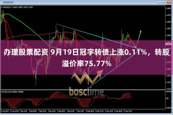 办理股票配资 9月19日冠宇转债上涨0.11%，转股溢价率75.77%