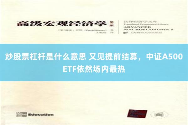 炒股票杠杆是什么意思 又见提前结募，中证A500ETF依然场内最热