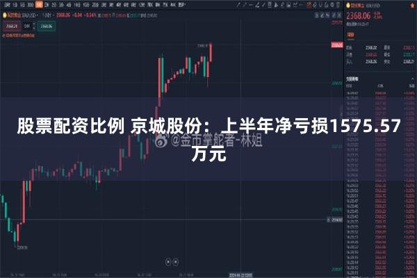 股票配资比例 京城股份：上半年净亏损1575.57万元
